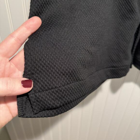 Scotch and Soda Black Textured Jersey Button Up Shirt Short Sleeve Mens XL - Picture 3 of 8